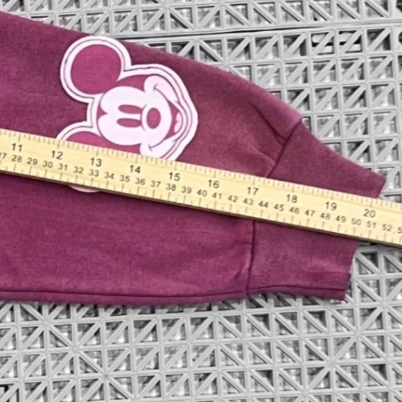 NWT Disney Mickey and Friends Full Zip Hoodie Women's Large Red Patches - Picture 12 of 13